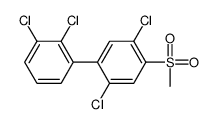 1,4-dichloro-2-(2,3-dichlorophenyl)-5-methylsulfonylbenzene Structure