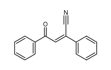 (Z)-3-cyano-l-phenyl-3-phenyl-2-propen-1-one结构式