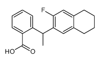 2-[1-(3-fluoro-5,6,7,8-tetrahydronaphthalen-2-yl)ethyl]benzoic acid Structure