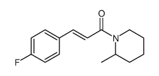 (E)-3-(4-fluorophenyl)-1-(2-methylpiperidin-1-yl)prop-2-en-1-one结构式