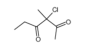2,4-Hexanedione,3-chloro-3-methyl-结构式