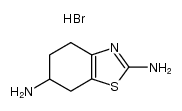 (+/-)-2,6-diamino-4,5,6,7-tetrahydrobenzothiazole dihydrobromide Structure