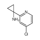 1-(4-chloropyridin-2-yl)cyclopropan-1-amine结构式