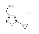 1-(5-cyclopropylisoxazol-3-yl)methanamine structure