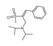 N,N-diisopropyl-1-amino-2-(methylsulfonyl)-3-phenyl-2-propene Structure