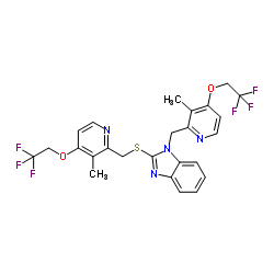N-[3-Methyl-4-(2,2,2-trifluoroethoxy)-2-pyridinyl]methyl Lansoprazole Sulfide structure