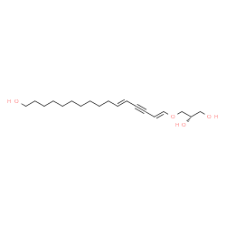 (2S,5Z,9Z)-4-Oxa-5,9-icosadien-7-yne-1,2,20-triol结构式