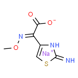 (2-Aminothiazol-4-yl)[(Z)-methoxyimino]acetic acid sodium salt结构式