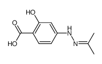 Salicylic acid, 4-isopropylidenehydrazino- (6CI) Structure