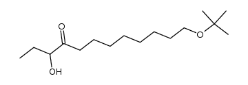 1-tert-Butoxy-10-hydroxydodecan-9-on结构式