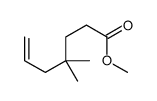 methyl 4,4-dimethylhept-6-enoate结构式