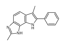 2,6-dimethyl-7-phenyl-3,8-dihydropyrrolo[2,3-e]benzimidazole结构式