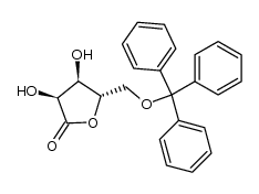 (2S,3S,4S)-2,3-dihydroxy-4-trityloxymethyl-4-butanolide Structure