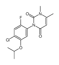 3-(4-chloro-2-fluoro-5-propan-2-yloxyphenyl)-1,6-dimethylpyrimidine-2,4-dione Structure