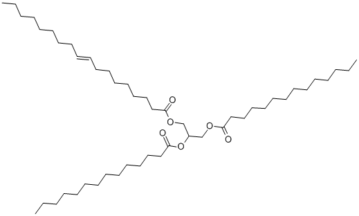 1,2-dimyristoyl-3-oleoyl-rac-glycerol structure