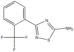 3-(2-(Trifluoromethyl)phenyl)-1,2,4-thiadiazol-5-amine Structure