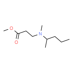 Methyl N-methyl-N-2-pentanyl-β-alaninate Structure