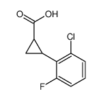2-(2-chloro-6-fluoro-phenyl)cyclopropanecarboxylic acid Structure