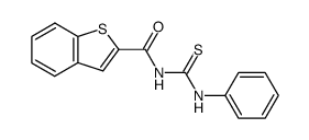 N-(2-Benzo(b)thienocarbonyl)-N'-phenylthiourea Structure