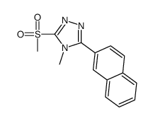 4-methyl-3-methylsulfonyl-5-naphthalen-2-yl-1,2,4-triazole Structure