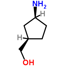 [(1R,3S)-3-Aminocyclopentyl]methanol结构式