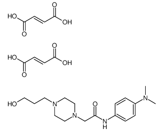 (E)-but-2-enedioic acid,N-[4-(dimethylamino)phenyl]-2-[4-(3-hydroxypropyl)piperazin-1-yl]acetamide结构式