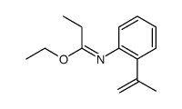 ethyl (E)-N-(2-(prop-1-en-2-yl)phenyl)propionimidate结构式