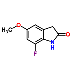 7-Fluoro-5-methoxy-1,3-dihydro-2H-indol-2-one图片