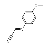 (p-methoxyphenyl)iminoacetonitrile Structure