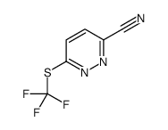 6-[(Trifluoromethyl)sulfanyl]-3-pyridazinecarbonitrile结构式
