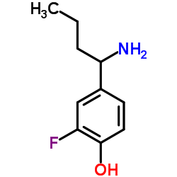 4-(1-Aminobutyl)-2-fluorophenol结构式