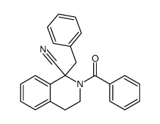 2-Benzoyl-1-benzyl-1,2,3,4-tetrahydro-isoquinoline-1-carbonitrile Structure