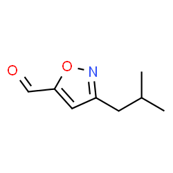 5-Isoxazolecarboxaldehyde, 3-(2-methylpropyl)- (9CI) Structure