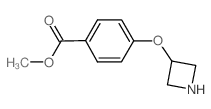 Methyl 4-(3-azetidinyloxy)benzoate结构式