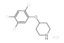 4-(2,4,5-Trichlorophenoxy)piperidine hydrochloride结构式