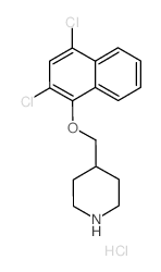 2,4-Dichloro-1-naphthyl 4-piperidinylmethyl ether hydrochloride Structure