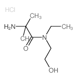 2-Amino-N-ethyl-N-(2-hydroxyethyl)-2-methylpropanamide hydrochloride结构式