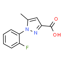 1-(2-Fluorophenyl)-5-methyl-1H-pyrazole-3-carboxylic acid结构式