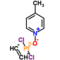 Platinum, dichloro(h2-ethene)(4-methylpyridine1-oxide-O)-, stereoisomer (9CI) structure