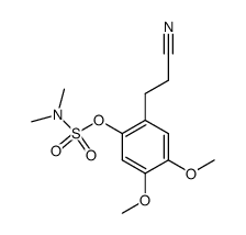 2-(2-cyanoethyl)-4,5-dimethoxyphenyl dimethylsulphamate结构式
