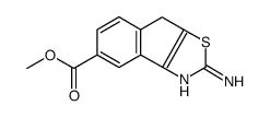 2-氨基-8H-茚并[1,2-d]噻唑-5-羧酸甲酯结构式