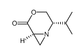 4-Oxa-1-azabicyclo[4.1.0]heptan-5-one,2-(1-methylethyl)-,[1R-(1alpha,2alpha,6alpha)]-(9CI)结构式