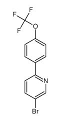 5-Bromo-2-[4-(trifluoromethoxy)phenyl]pyridine结构式