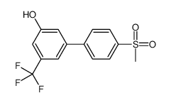 3-(4-methylsulfonylphenyl)-5-(trifluoromethyl)phenol结构式