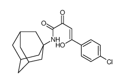 (Z)-N-(1-adamantyl)-4-(4-chlorophenyl)-4-hydroxy-2-oxobut-3-enamide结构式