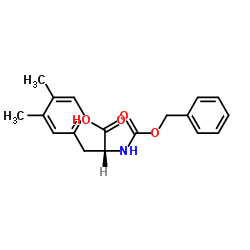 Cbz-3,4-Dimethy-D-Phenylalanine结构式