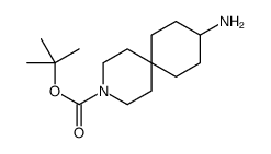 tert-butyl 9-amino-3-azaspiro[5.5]undecane-3-carboxylate structure