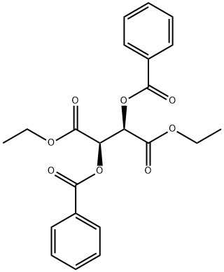 Butanedioic acid, 2,3-bis(benzoyloxy)-, diethyl ester, [R-(R*,R*)]- structure