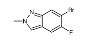 6-溴-5-氟-2-甲基-2H-吲唑结构式