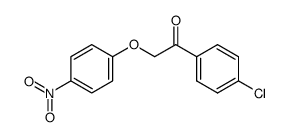 (4-nitrophenoxymethyl)-(4-chlorophenyl)-ketone结构式
